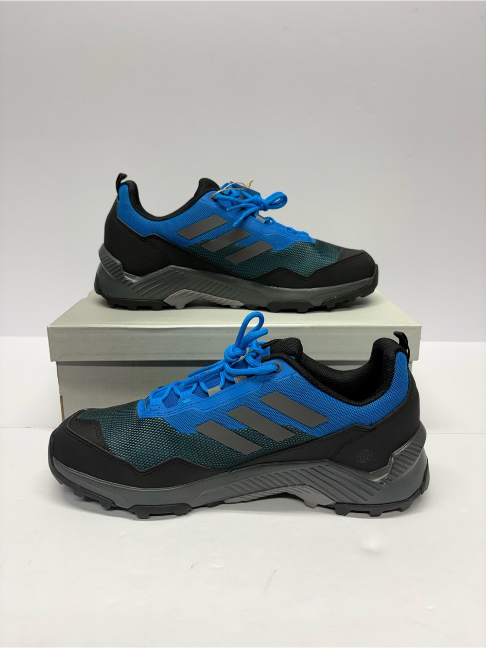 adidas Men's Blue and Gray Outdoor Trail Sneakers